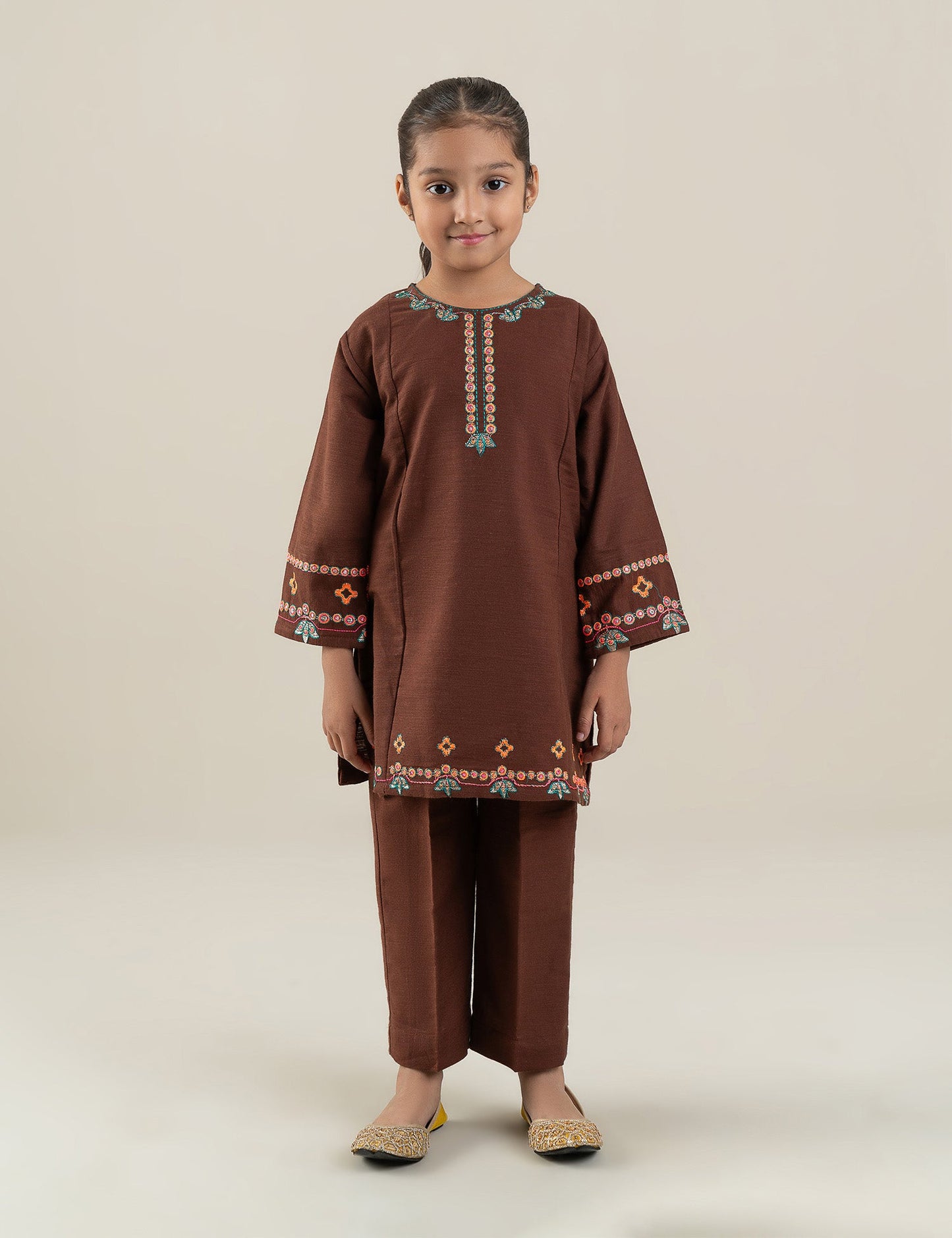 2 PIECE VIBRANT EMBROIDERED SUIT
