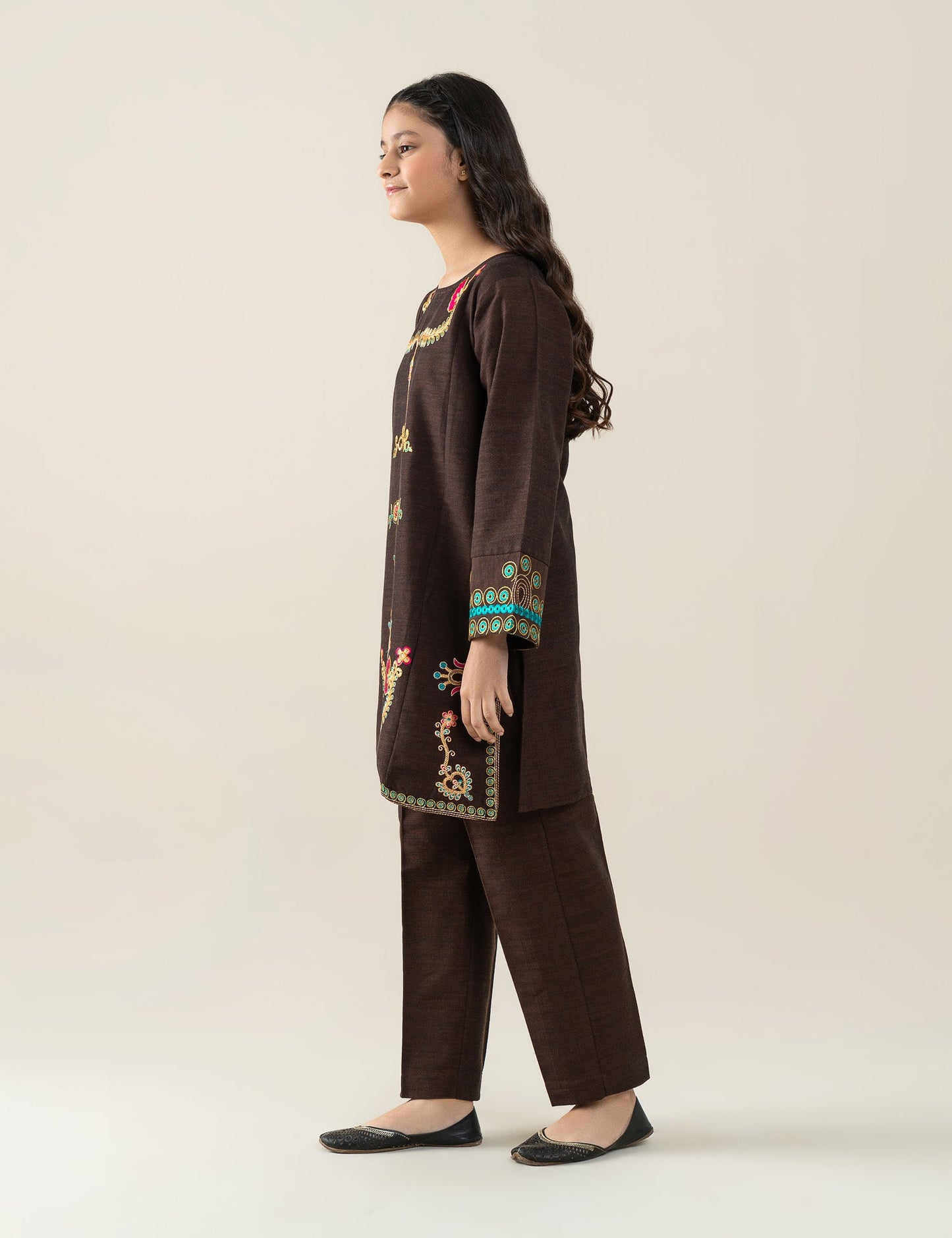 2 PIECE ETHNIC EMBROIDERED SUIT
