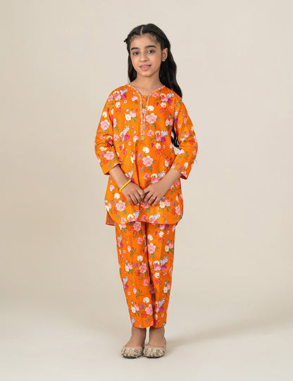 2 PIECE FLORAL PRINTED SUIT