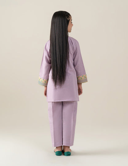2 PIECE FLORAL EMBROIDERED SUIT
