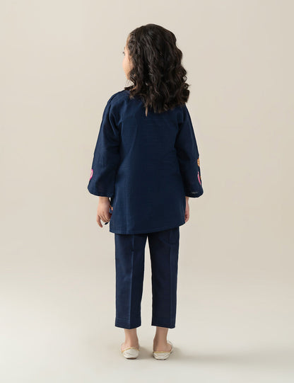 2 PIECE HEART EMBROIDERED SUIT
