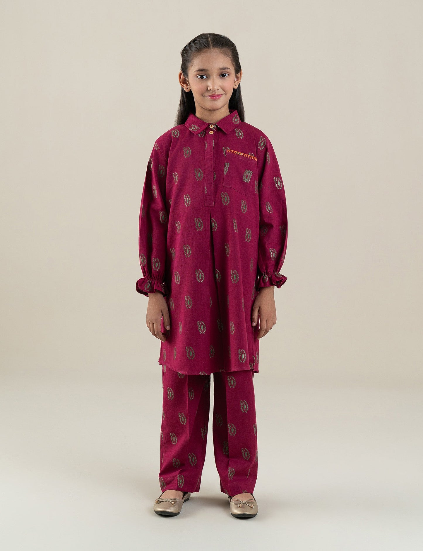2 PIECE GEORGETTE PRINTED SUIT