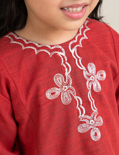2 PIECE ETHNIC EMBROIDERED SUIT