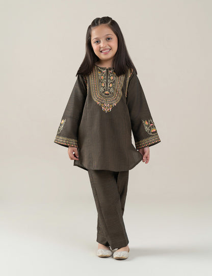 2 PIECE FLORAL EMBROIDERED SUIT