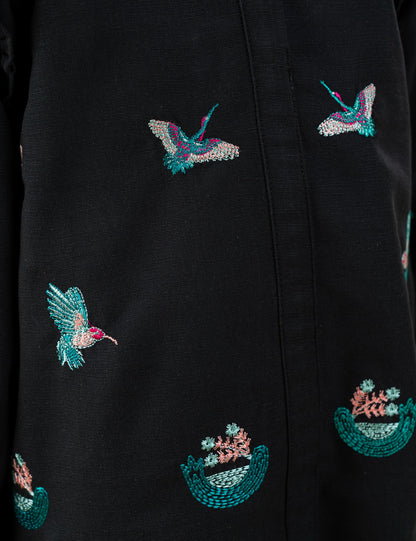 2 PIECE FLORAL EMBROIDERED SUIT