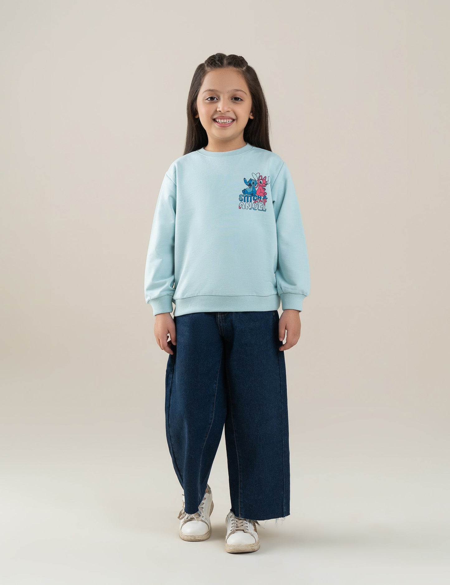 STITCH & ANGEL GRAPHIC SWEATSHIRT