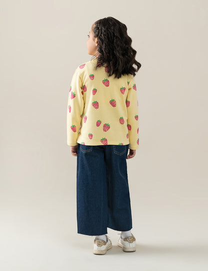 STRAWBERRY PRINTED T-SHIRT