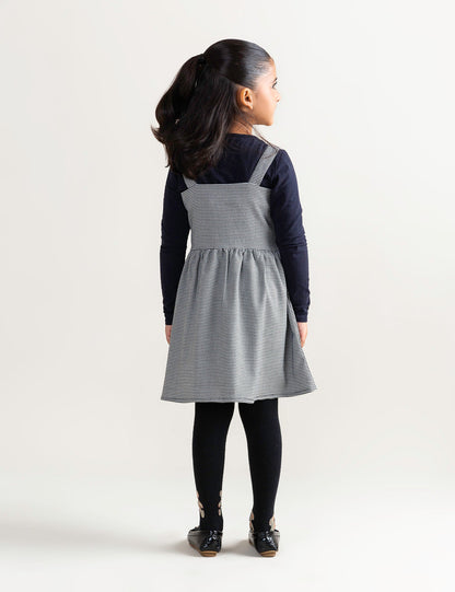 CHECKERED BUTTON FRONT DRESS