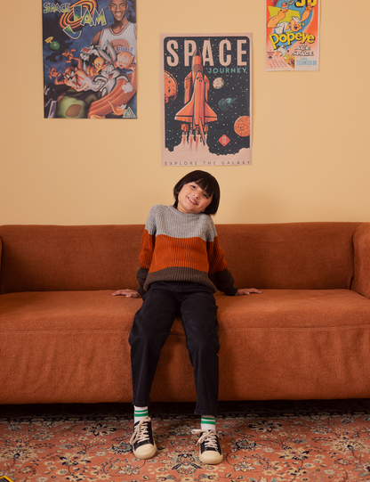 COLOR BLOCK SWEATER