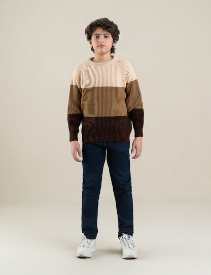 COLOR BLOCK SWEATER