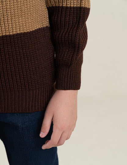 COLOR BLOCK SWEATER