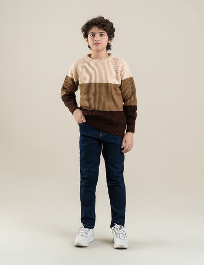 COLOR BLOCK SWEATER