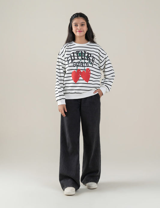 FUTURE GOALS STRIPED SWEATSHIRT