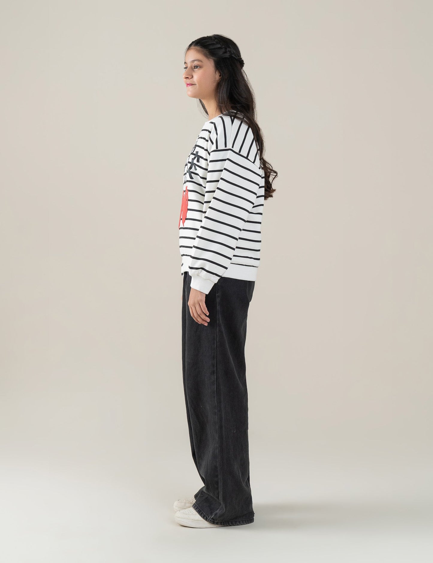 FUTURE GOALS STRIPED SWEATSHIRT
