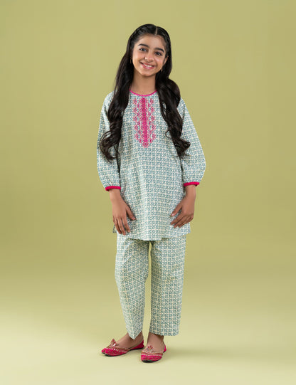 2 PIECE EMBROIDERED SUIT