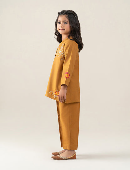 2 PIECE BUTTERFLY EMBROIDERED SUIT
