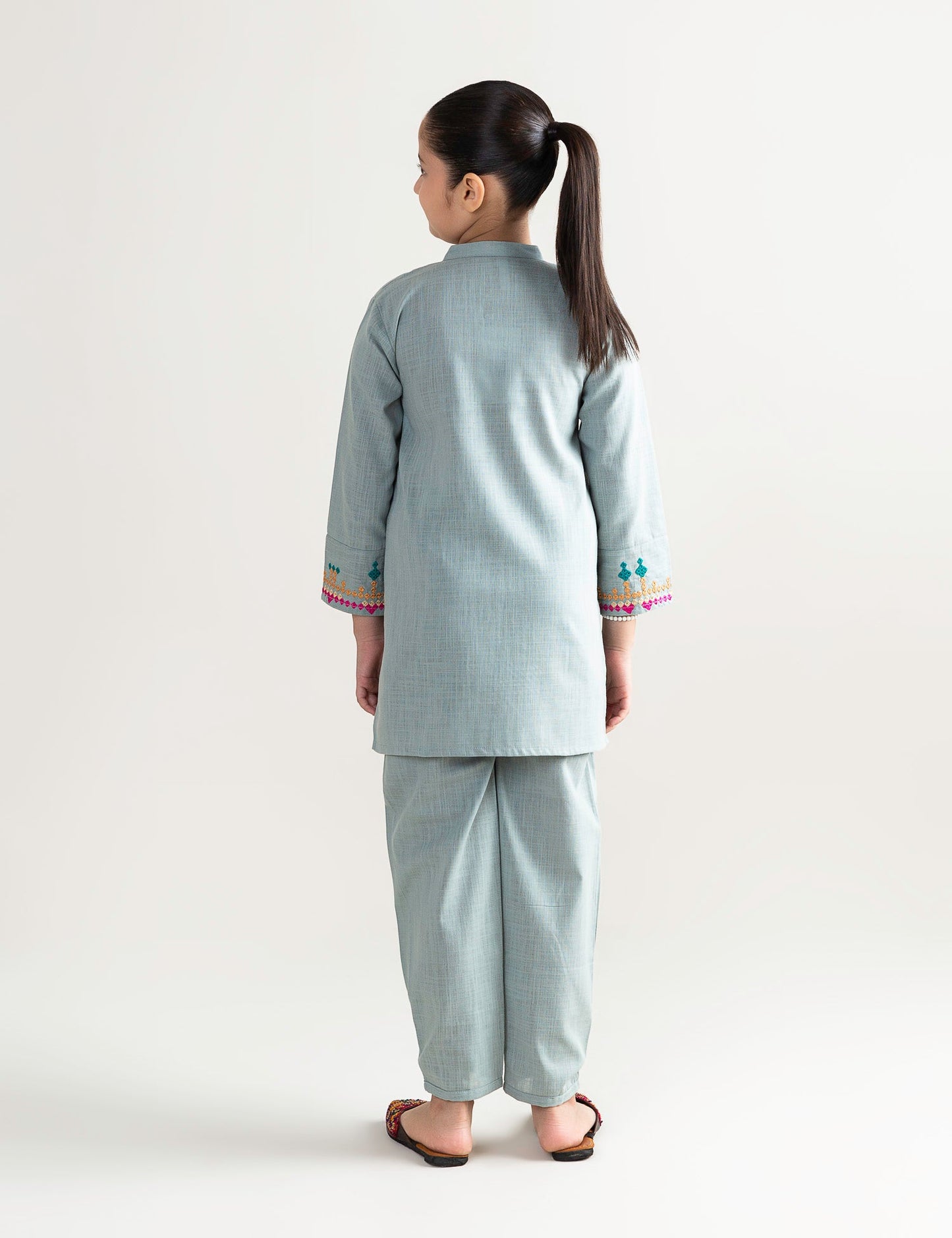 2 PIECE ETHNIC EMBROIDERED SUIT