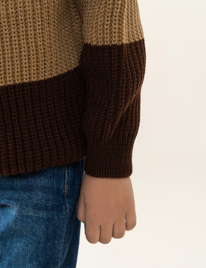 COLOR BLOCK SWEATER