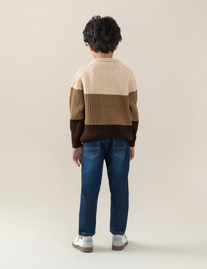 COLOR BLOCK SWEATER