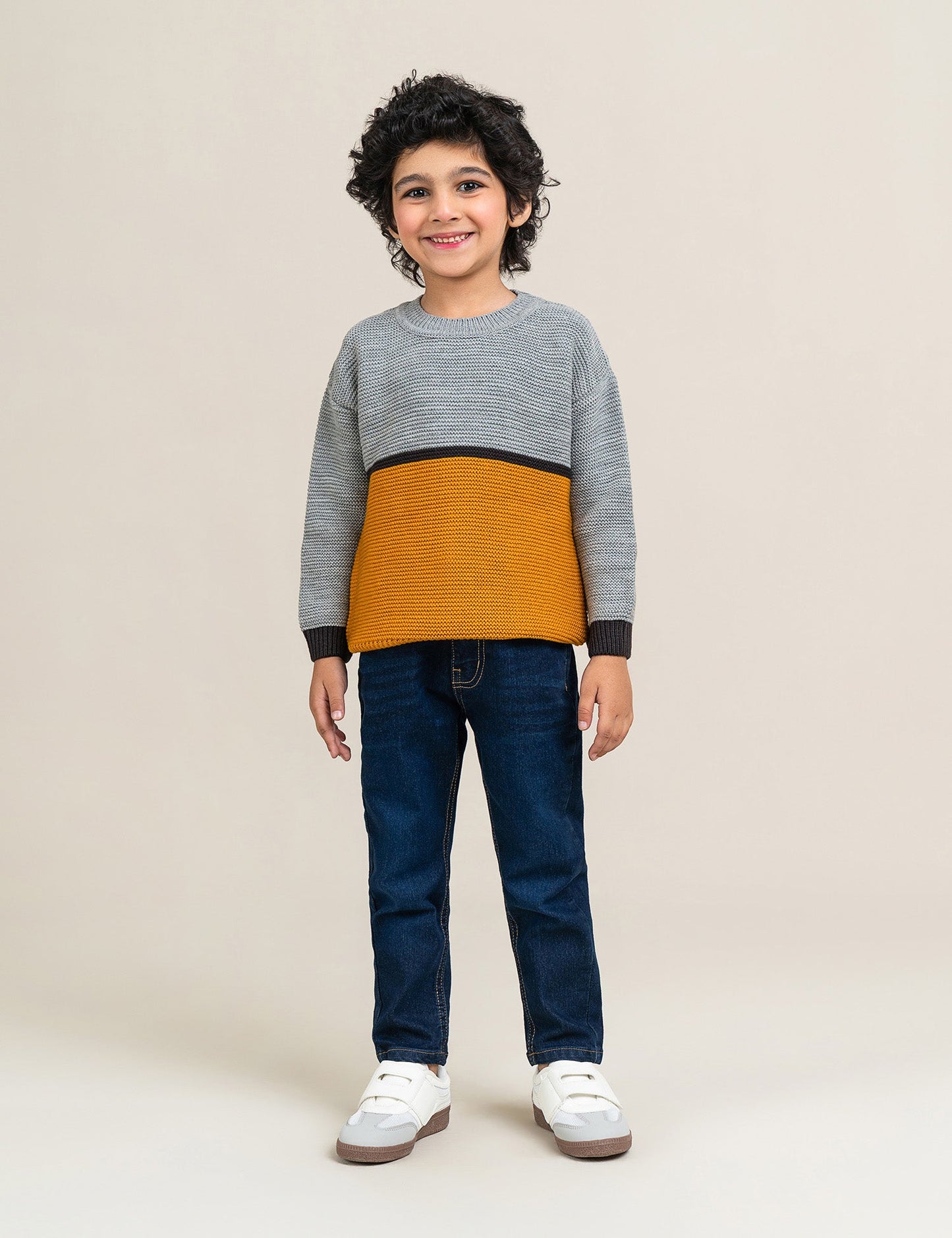 COLOR BLOCK SWEATER