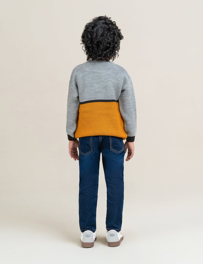 COLOR BLOCK SWEATER
