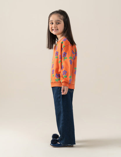 FLORAL PRINTED SWEATSHIRT
