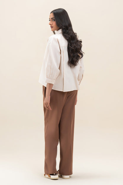BUTTON-DOWN DROP SHOULDER SHIRT