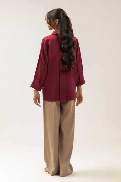 BUTTON-THROUGH ADJUSTABLE WAIST TOP