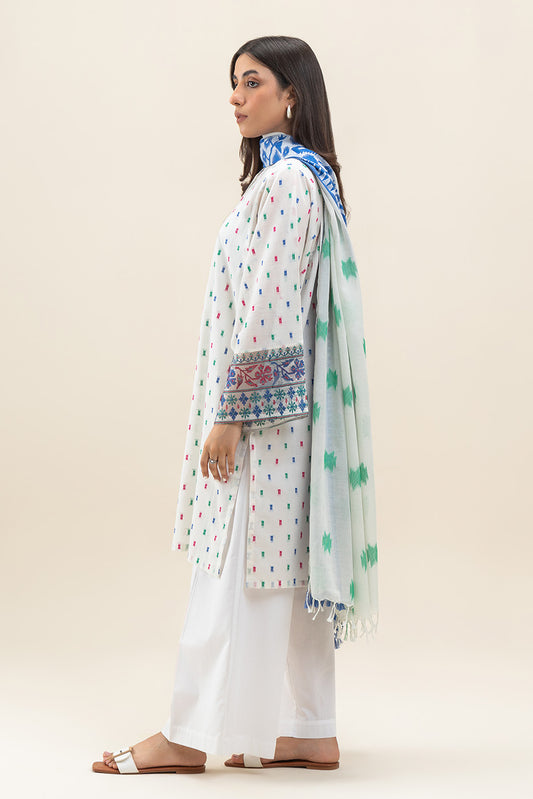 EMBROIDERED JACQUARD SHIRT (PRET)