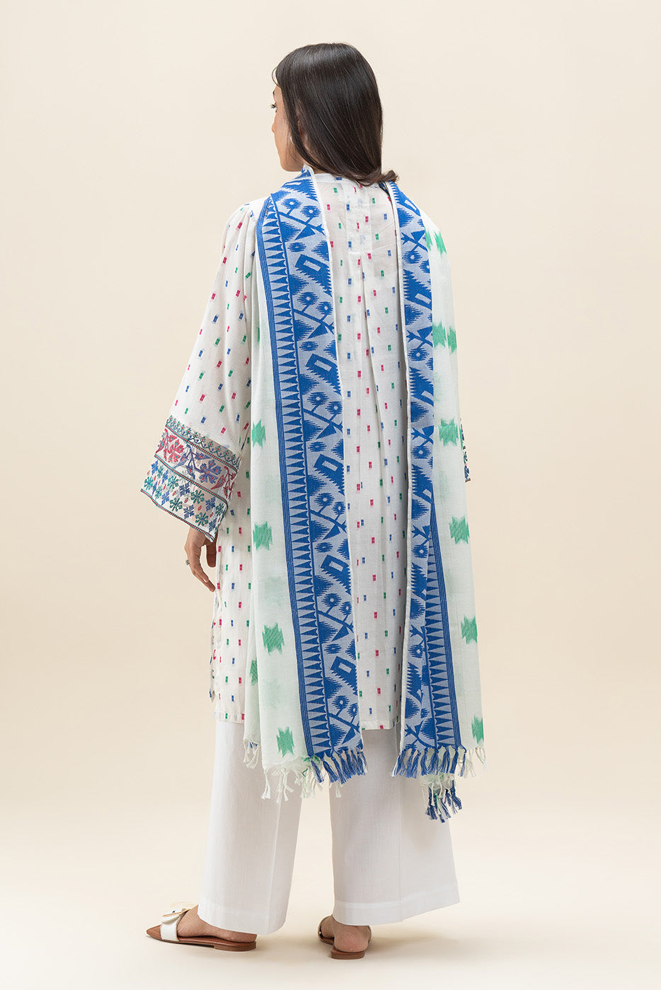 EMBROIDERED JACQUARD SHIRT (PRET)