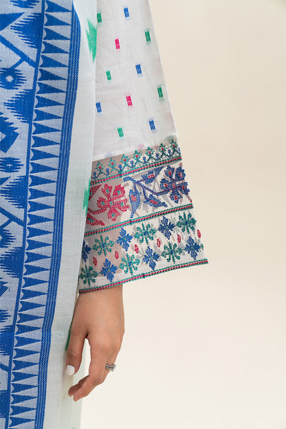 EMBROIDERED JACQUARD SHIRT (PRET)