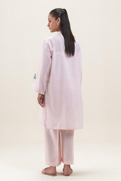 2 PIECE EMBROIDERED YARN DYED SUIT (PRET)