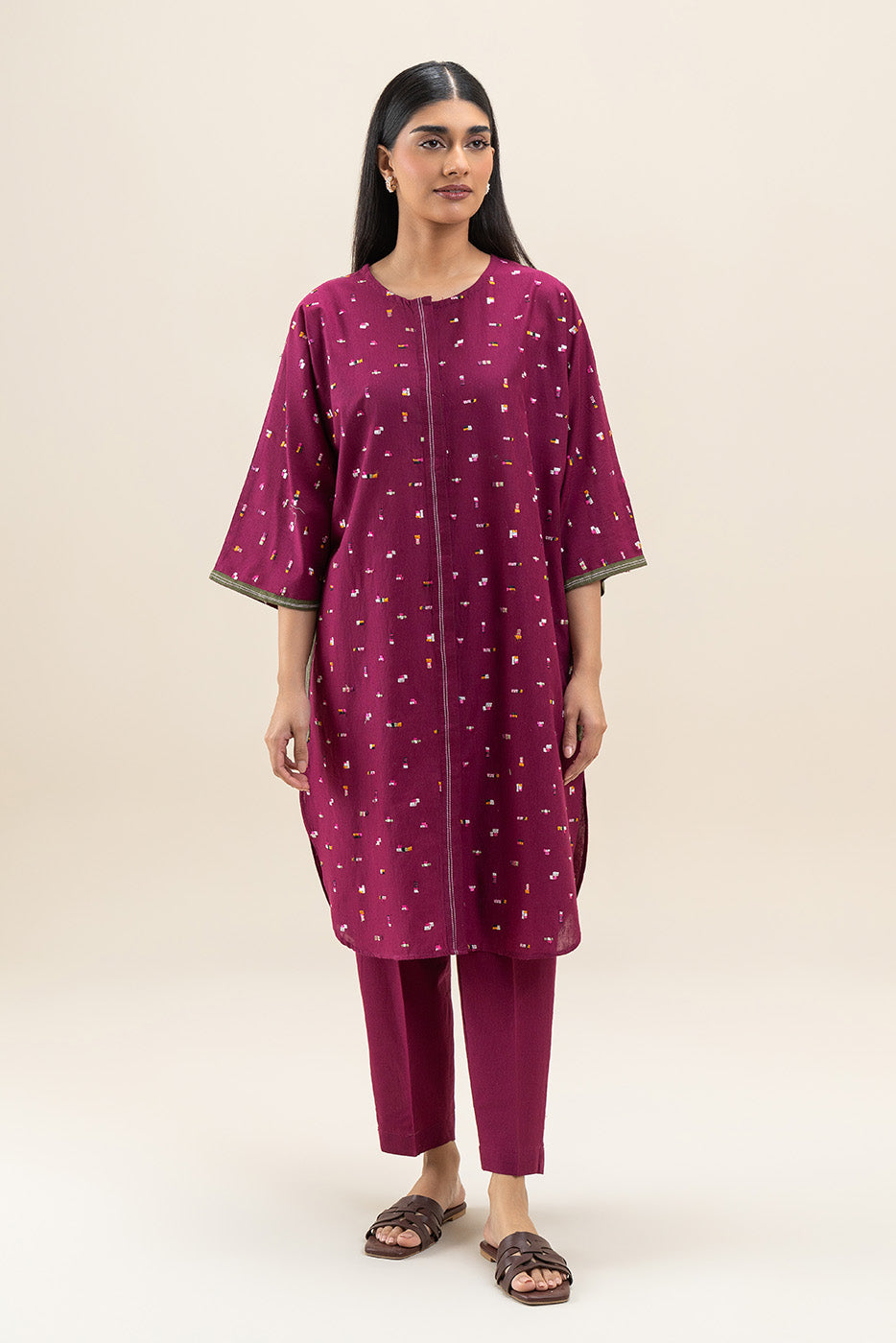 EMBROIDERED NEPS KARNDI SHIRT (PRET)