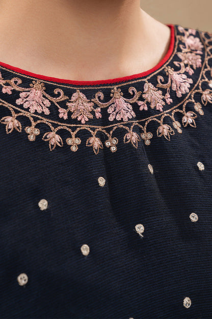 2 PIECE EMBROIDERED ORGANZA SUIT (LUXURY-PRET)