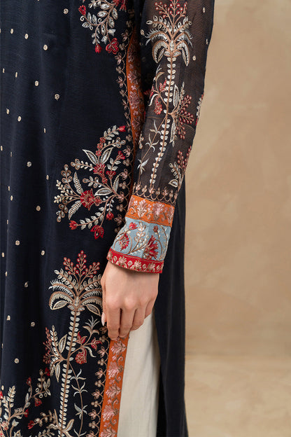 2 PIECE EMBROIDERED ORGANZA SUIT (LUXURY-PRET)