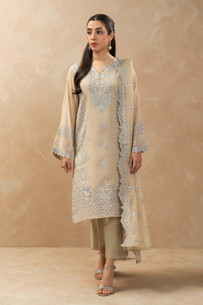 2 PIECE EMBROIDERED COTTON VISCOSE SUIT (LUXURY-PRET)