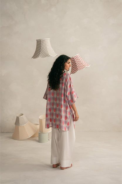 BASIC CHECK JACQUARD SHIRT (PRET)