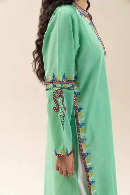EMBROIDERED CHAMBRAY SHIRT (PRET)