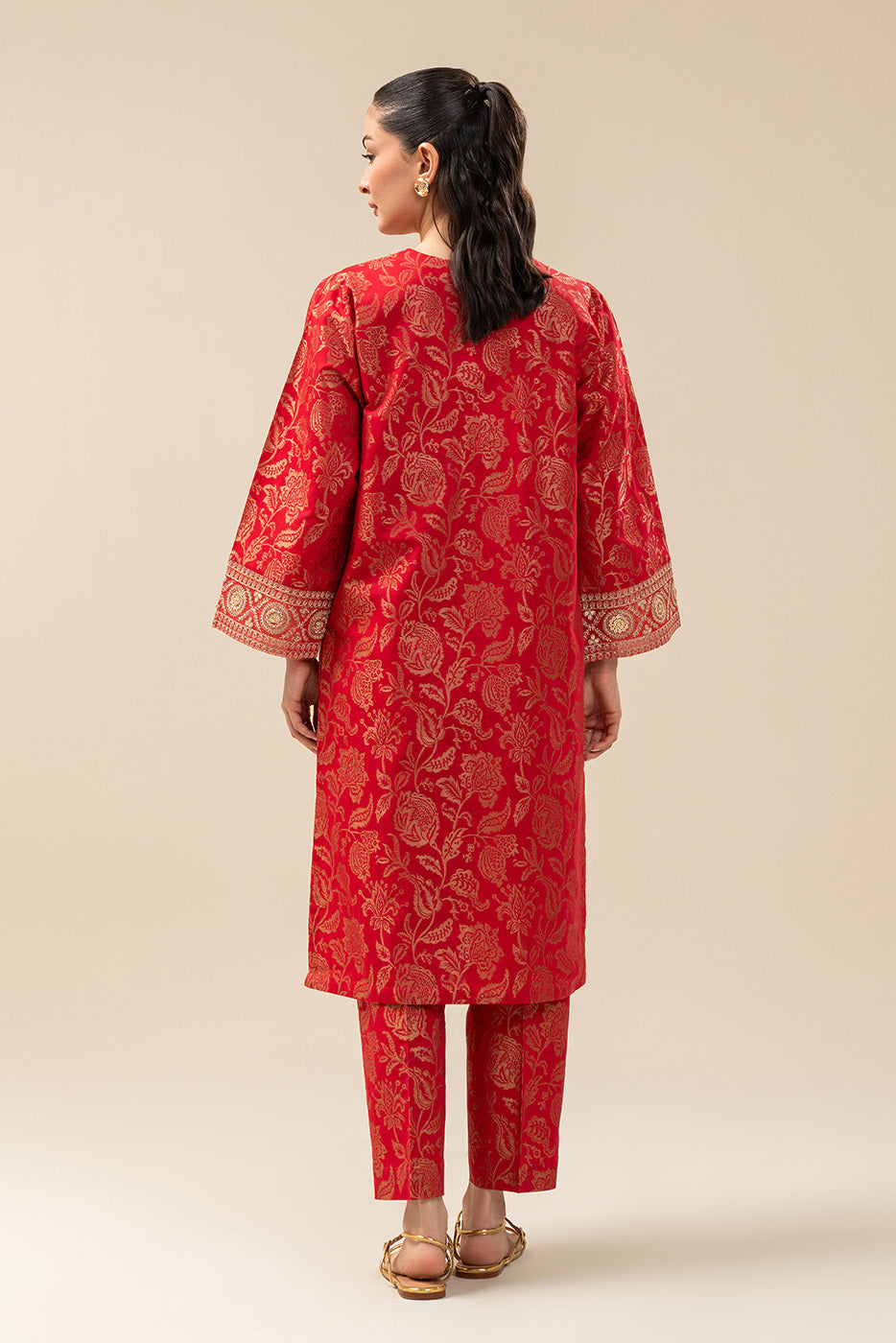 EMBROIDERED DANIER JACQUARD SHIRT (PRET)