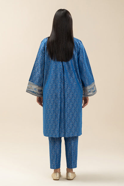 2 PIECE EMBROIDERED JACQUARD SUIT (PRET)