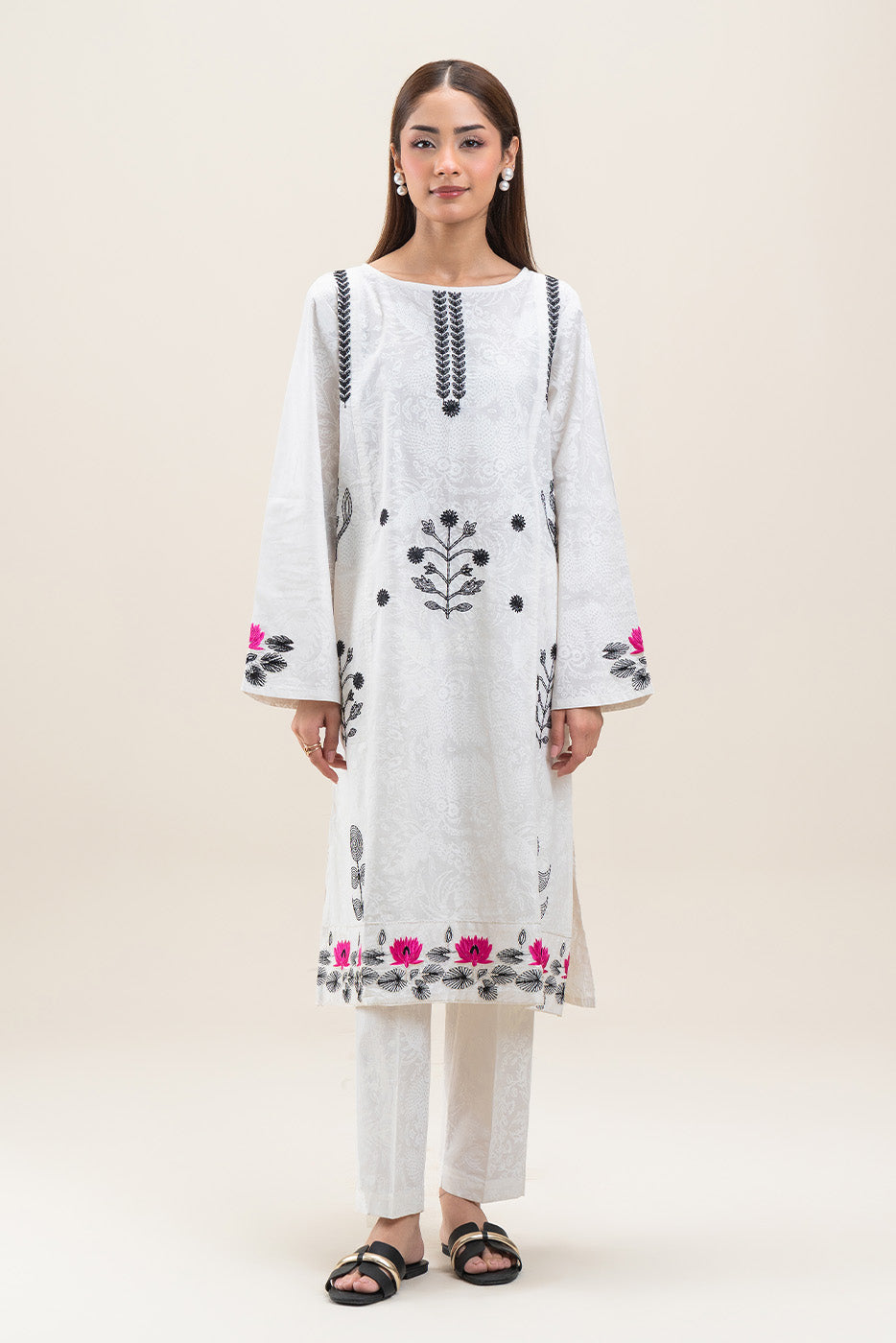 EMBROIDERED LAWN SHIRT (PRET)