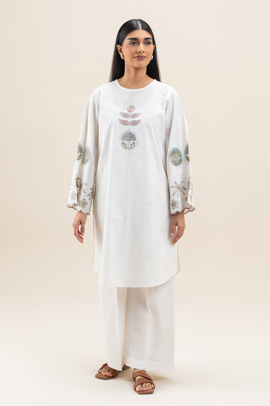 2 PIECE EMBROIDERED LAWN SUIT (PRET)
