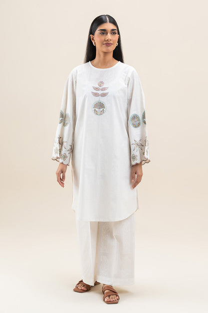 2 PIECE EMBROIDERED LAWN SUIT (PRET)