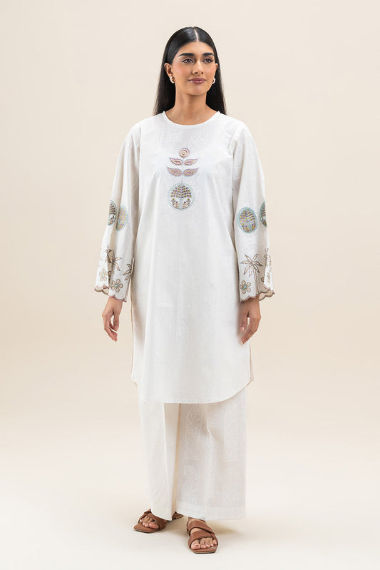 2 PIECE EMBROIDERED LAWN SUIT (PRET)