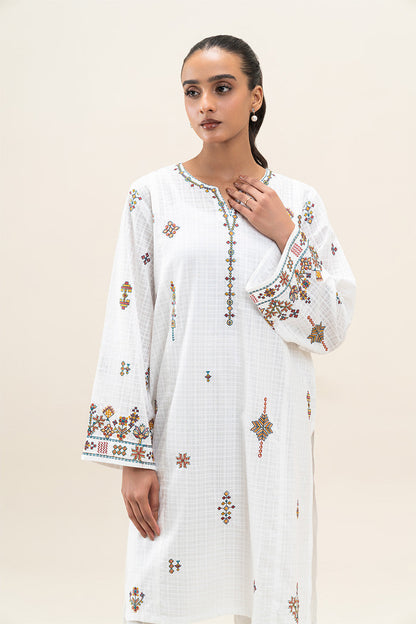 2 PIECE EMBROIDERED DORIA SUIT (PRET)