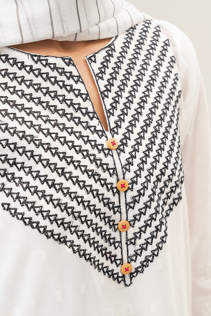 3 PIECE EMBROIDERED BROCHIA SUIT (PRET)