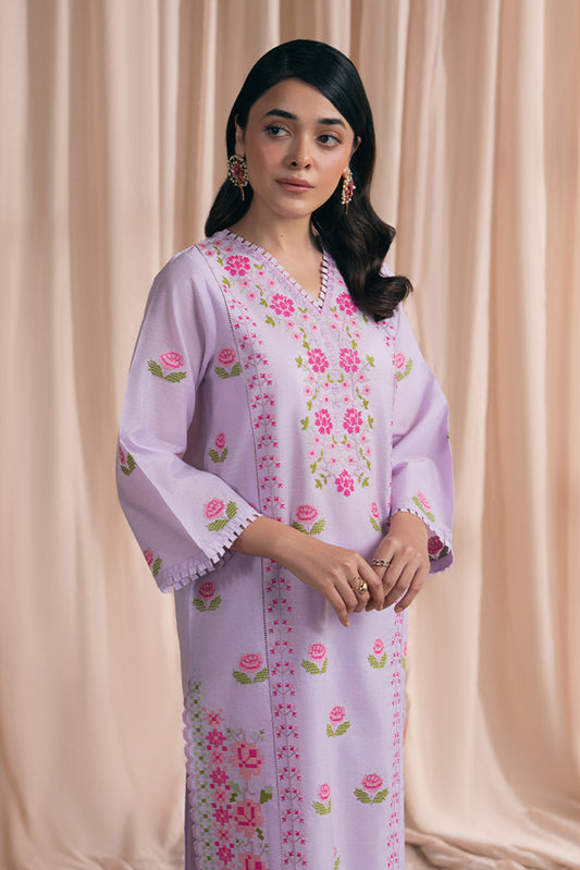 EMBROIDERED SPACE DYED SHIRT (PRET)