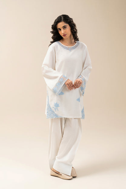 EMBROIDERED KARANDI TWIL SHIRT (PRET)