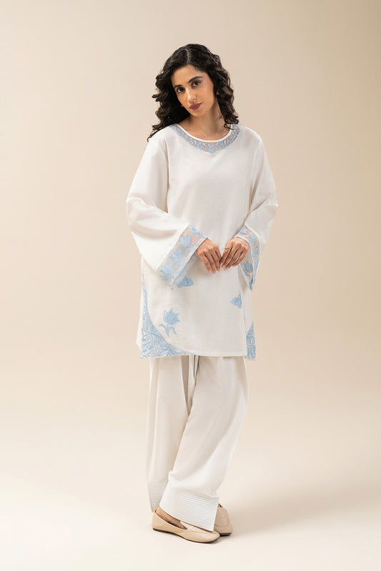 EMBROIDERED KARANDI TWIL SHIRT (PRET)