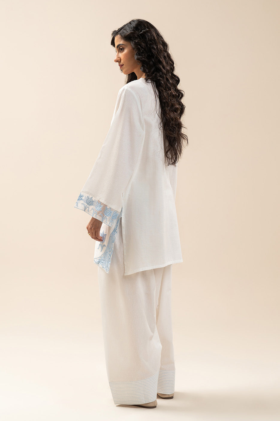 EMBROIDERED KARANDI TWIL SHIRT (PRET)